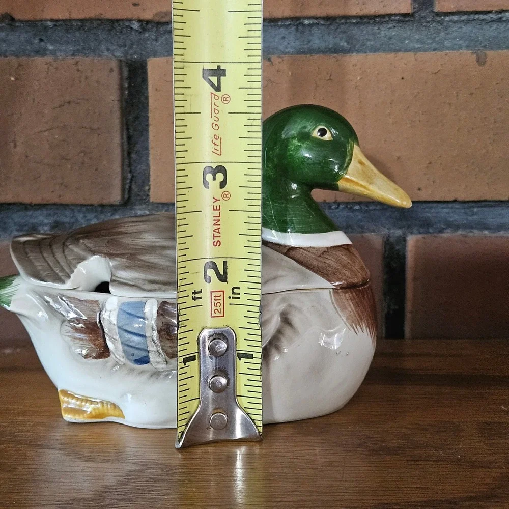 Otagiri 1981 Lidded Duck Sugar Bowl no Spoon Japan